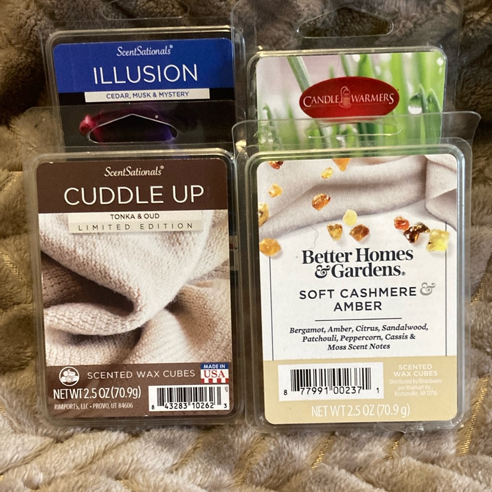 New wax melts, set of 4